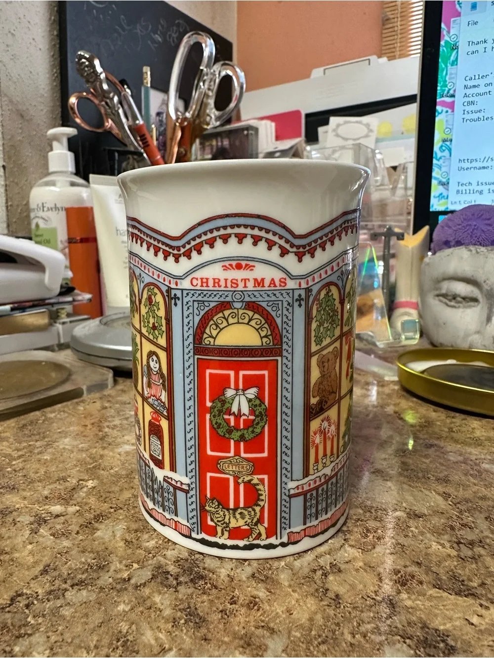 Dunoon Fine Bone China Christmas a Design by Sue Scullard Christmas Mug